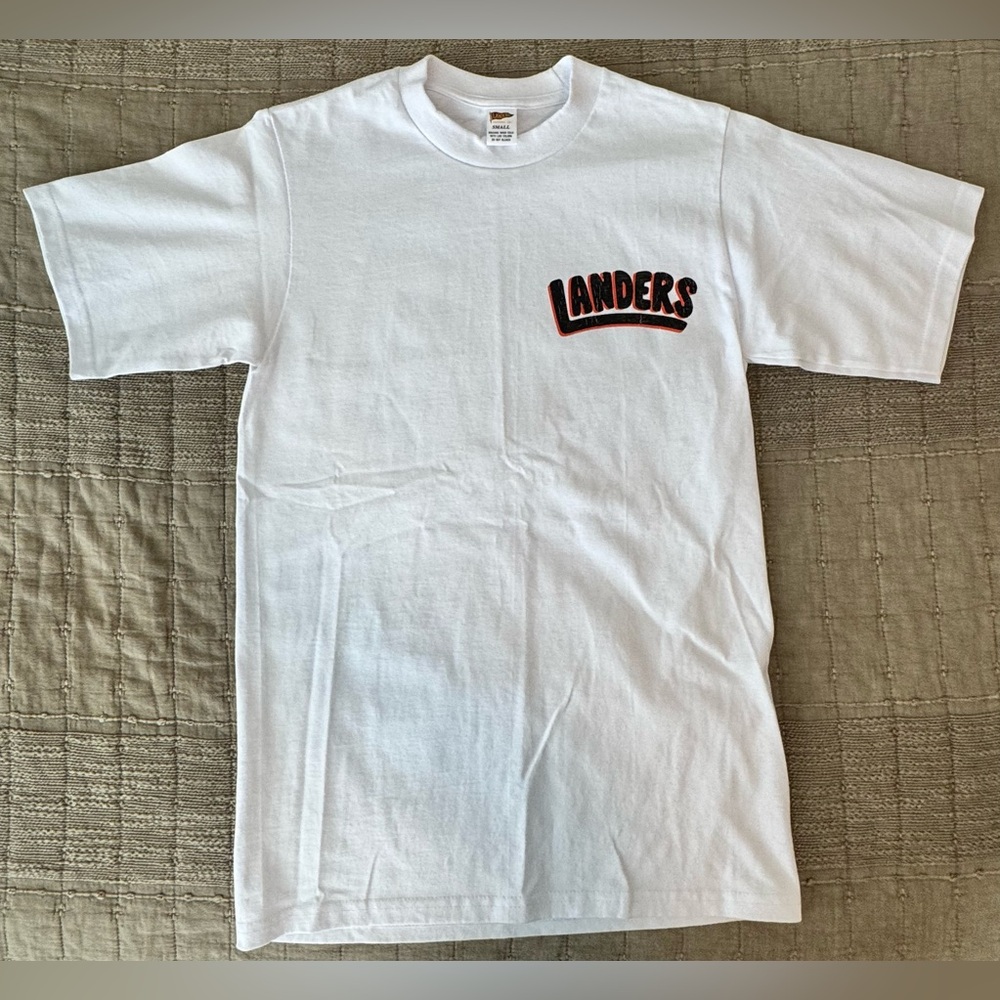 Landers white graphic tee unisex
